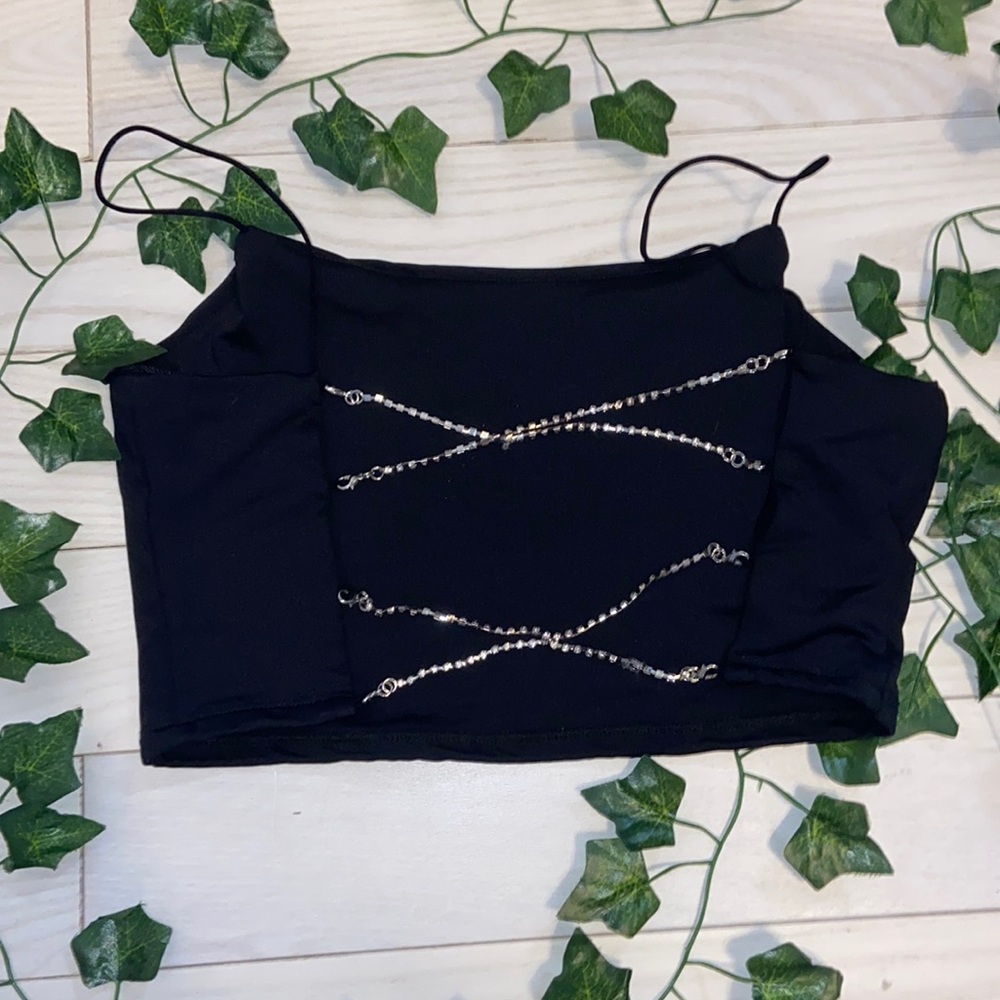 sexy open back crop top